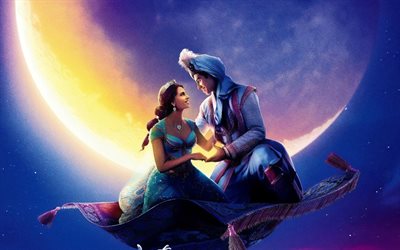 Aladdin, poster, 2019 movie, 3D-animation, 2019 Aladdin