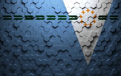 formosas flagga, honeycomb art, formosa hexagon flag, formosa 3d hexagon art, formosa flagga