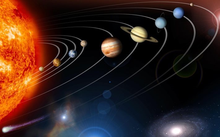 9 planets, sun, planet, accommodation