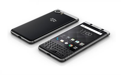blackberry keyone, smartphone, wei&#223;er hintergrund, blackberry