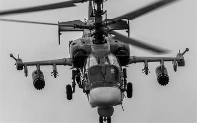 Ka-52, Alligator, Kamov, Russian attack helicopter, Russian Air Force, military helicopters