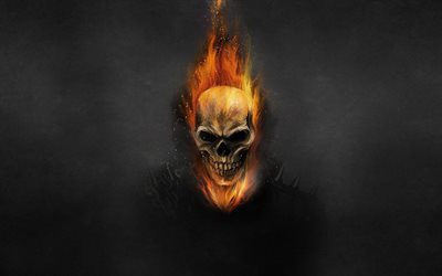 fiery ghost, 4k, scary characters, fire flames, darkness, ghost, artwork, ghost minimalism