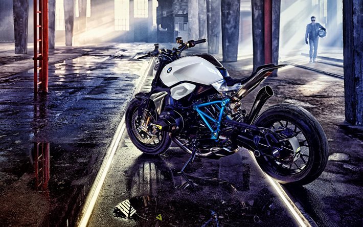 BMW Roadster Concept, moto sportive, rider, 2017 moto, BMW