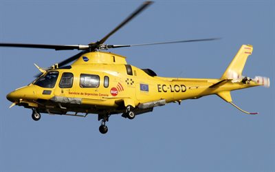 アグスタa109eパワー, イナエル, 黄色いヘリコプター, aw109パワー, 現代のヘリコプター, マルチロールヘリコプター