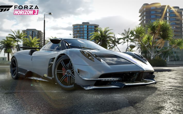 Forza Horizon 3, Pagani Zonda, new 2016 games, driving games