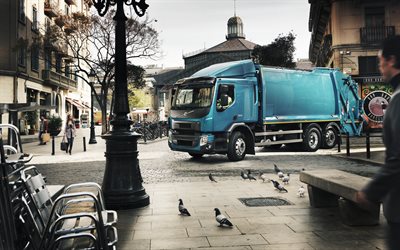 Volvo FE, 2018, les &#233;quipements urbains, les services publics, camion &#224; ordures, collecte des ordures concepts, moderne, de nouveaux camions, Volvo