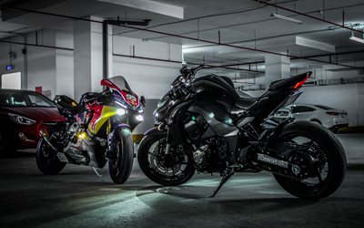 2022, Yamaha YZF-R1, Kawasaki Z1000, moto sportive, moto da corsa, nuova YZF-R1, nuova Z1000, moto giapponesi, Yamaha, Kawasaki