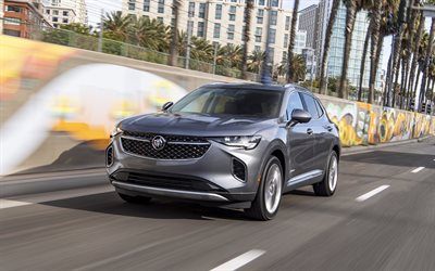 2021, Buick Envision Avenir, front view, exterior, new gray Envision, American cars, Buick