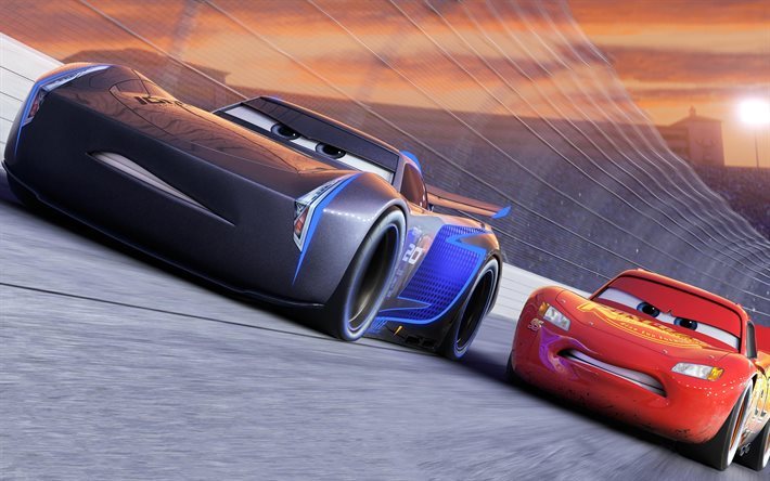 Les voitures de 3, McQueen, en 2017, film, Pixar, Disney