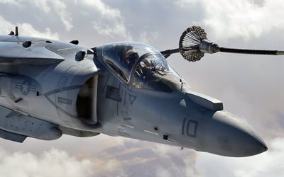 McDonnell Douglas, AV-8B Harrier II, Stormtrooper, US Air Force, refueling in air, AV-8B