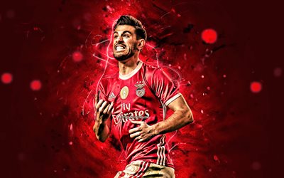 Pizzi, 2020, SL Benfica, Primeira Liga, joy, portuguese footballers, Benfica FC, neon lights, goal, Juan Antonio Pizzi, soccer, Portugal