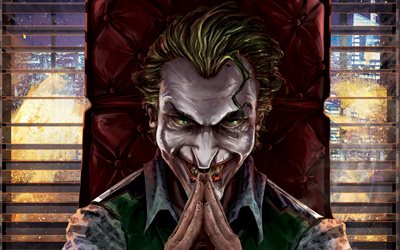 4k, Joker, opere d&#39;arte, anti-eroe, creativo, supereroi, antagonista