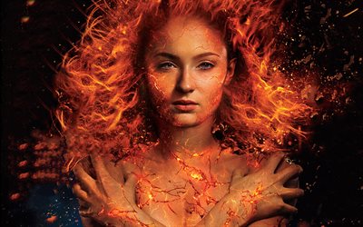 Jean Grey, Dark Phoenix, X-Men Dark Phoenix, 2018 movie, Sophie Turner