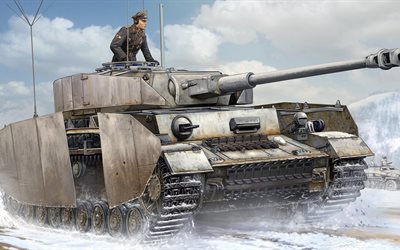 Medium tank, armored vehicles, Wehrmacht, Panzerkampfwagen IV, PzKpfw IV Ausf J, Germany