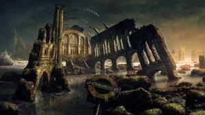 Exploring a ruined fantasy world
