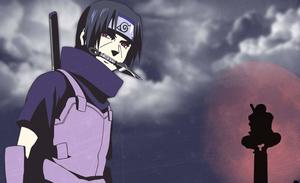 Itachi uchiha dunkler wolkiger himmel
