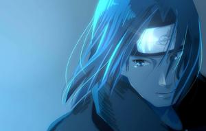 Itachi uchiha szenisches blau