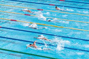 Sport professionelle schwimmer