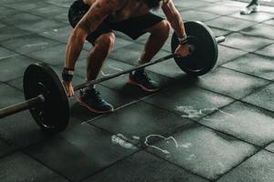 Sport gewichtheber mann