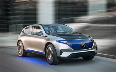 Mercedes-Benz EQ, 2017, electric cars, movement, SUVs