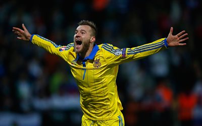 Andriy Yarmolenko, goal, footballers, Ukraine National Team, soccer, Andrey Yarmolenko, football