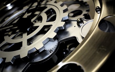 metal gears, 4k, clockwork, gears, old mechanisms