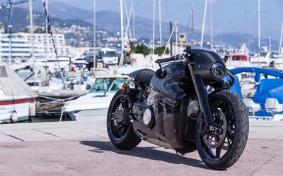 Lotus C-01, 2018, kol motorcyklar, modern design, svart superbike, Lotus