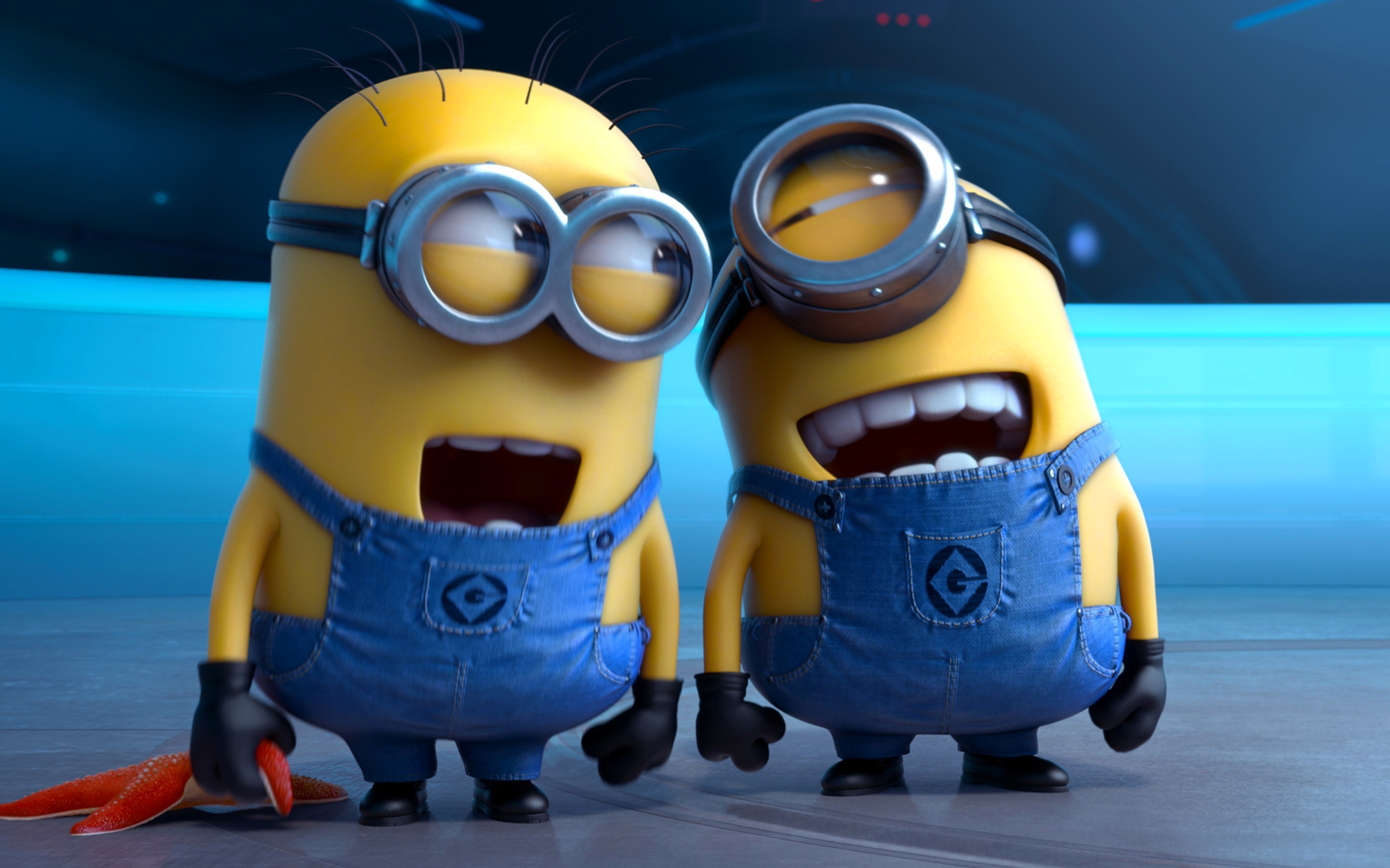 Download wallpapers Stuart, Jerry, Minions, Despicable Me, 3D-animation for  desktop with resolution 2880x1800. High Quality HD pictures wallpapers