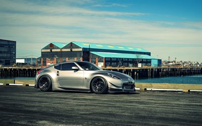 Nissan 370z, JDM, tuning, stance, road, japanese cars, Nissan, tunned 370z