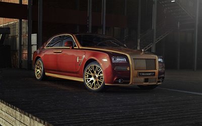 Mansory, tuning, Rolls-Royce Ghost, 2018 cars, luxury cars, tunned Ghost, Rolls-Royce