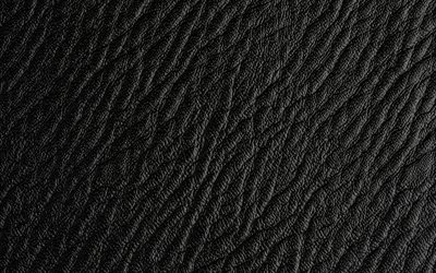 negro de cuero de textura, macro, diagonal de textura de cuero, close-up, de cuero texturas, fondos negros, de cuero de fondos, de cuero