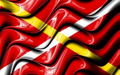 rubi-flag, 4k, st&#228;dte spaniens, europa, flagge, rubi, 3d-kunst, spanische st&#228;dte, rubi 3d, fahne, spanien