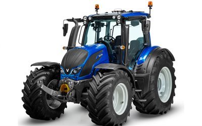 Valtra N174 Versu, agricultural machinery, modern tractors, new blue N174 Versu, tractors, Valtra
