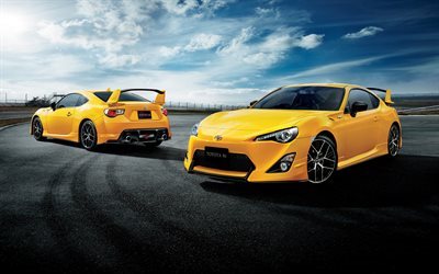 Toyota 86 GT, sport auto, Toyota giallo, giallo 86 GT, spoiler