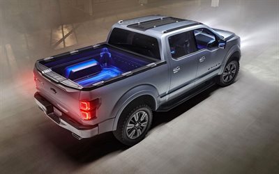 Ford Atlas, 2017, caminhonete, prata Ford, nova pickup