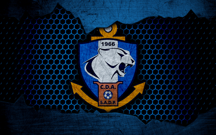 Konum, 4k, logo, Şili, Lig, futbol, futbol kul&#252;b&#252;, grunge, metal doku, Konum FC