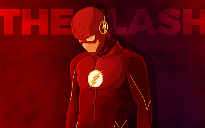 flash, minimal, superheroe, justice league