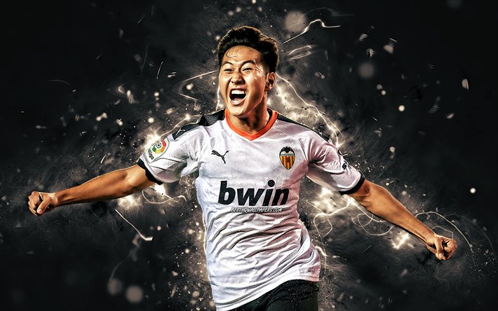 Lee Kang-em, 2019, O Valencia CF, LaLiga, Sul-coreana de futebol, Meio-campista, futebol, Kangin Lee, luzes de neon, Valencia FC, A Liga