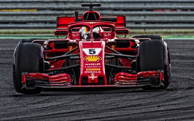 Sebastian Vettel, Formula One World Champion, Ferrari SF90, Scuderia Ferrari, racerbil, F1, Tyska racer, Formel 1, Ferrari