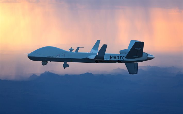 MQ-9B RPA, General Atomics, MQ-9 Reaper, UAV, american army, combat aircraft