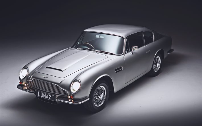 Lunaz Aston Martin DB6, 4k, eski arabalar, 2021 arabaları, İngiliz arabaları, Aston Martin