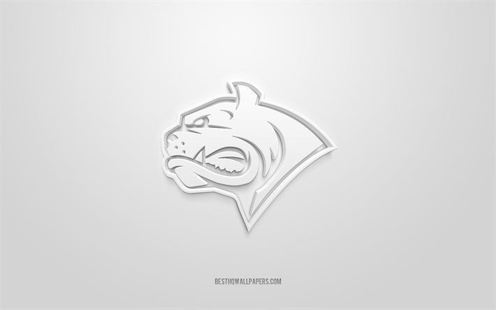 Dornbirn Bulldogs, logo 3D cr&#233;atif, fond blanc, Ligue de hockey sur glace, embl&#232;me 3d, club de hockey italien, Dornbirn, Italie, art 3d, hockey, logo 3d Dornbirn Bulldogs