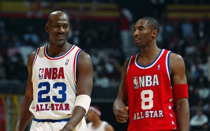 de basket-ball, All-Stars jeu, Michael Jordan, Kobe Bryant, NBA