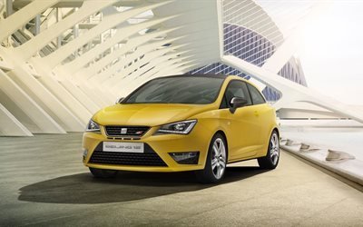 Seat Ibiza Cupra, 2017, Concept, yellow Seat, hatchback