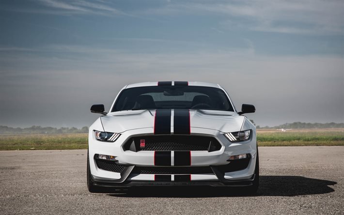 Ford Mustang, 2016, GT350R, front end, tuning Mustang, sport bil
