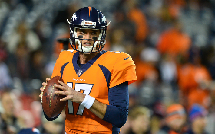 Brock Osweiler, 4k, amerikkalainen jalkapallo, pelinrakentaja, Denver Broncos, NFL