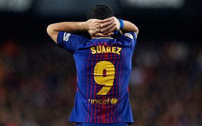 Luis Suarez, 4k, FC Barcelona, İspanya, Uruguaylı futbolcu, Katalonya, futbol, UEFA