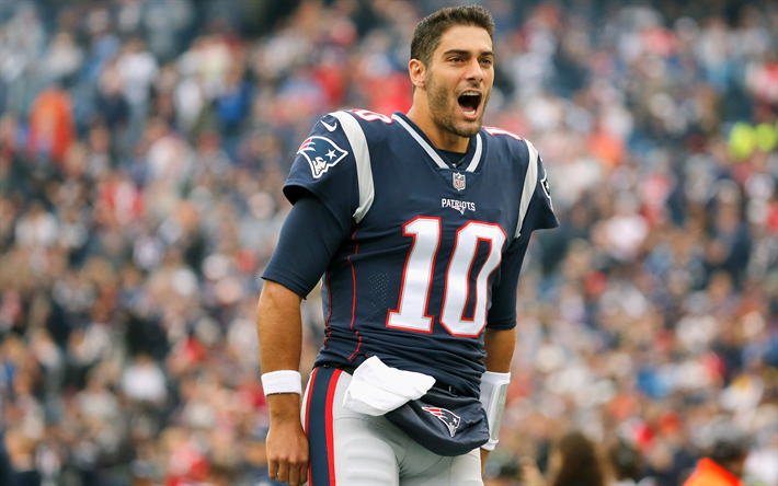 Jimmy Garoppolo, 4k, le football am&#233;ricain, le quart-arri&#232;re, les 49ers de San Francisco, de la NFL