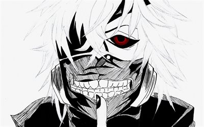 Ken Kanek, arte, manga, T&#243;quio Ghoul, personagens de anime
