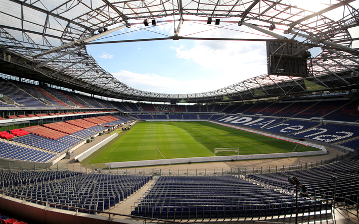 hdi-arena, hannover 96, fu&#223;ball-stadion, 4k, hannover, deutschland, sport arena